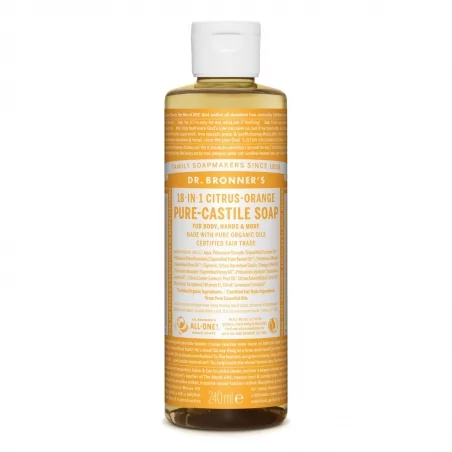 Tekuté universální mýdlo All - One! (Citrus - Orange) Dr. Bronner's - 240 ml