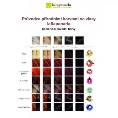 Přírodní barva na vlasy (lískový ořech) "Lakshmi" BIO laSaponaria - 100 g