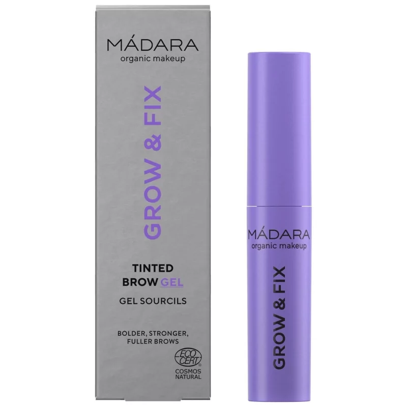 Tónovací gel na obočí Grow a Fix (Tmavě hnědý) Mádara - 4 ml