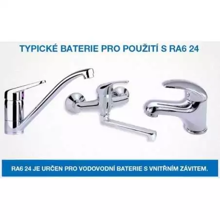 Výkyvný úsporný perlátor s vnějším závitem "RA6 24V" Watersavers