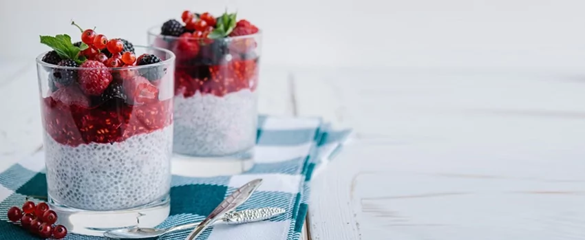 Chia puding z kokosového mléka Chia puding z kokosového mléka